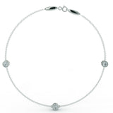 White gold bracelet with 0.90 ctw diamonds
