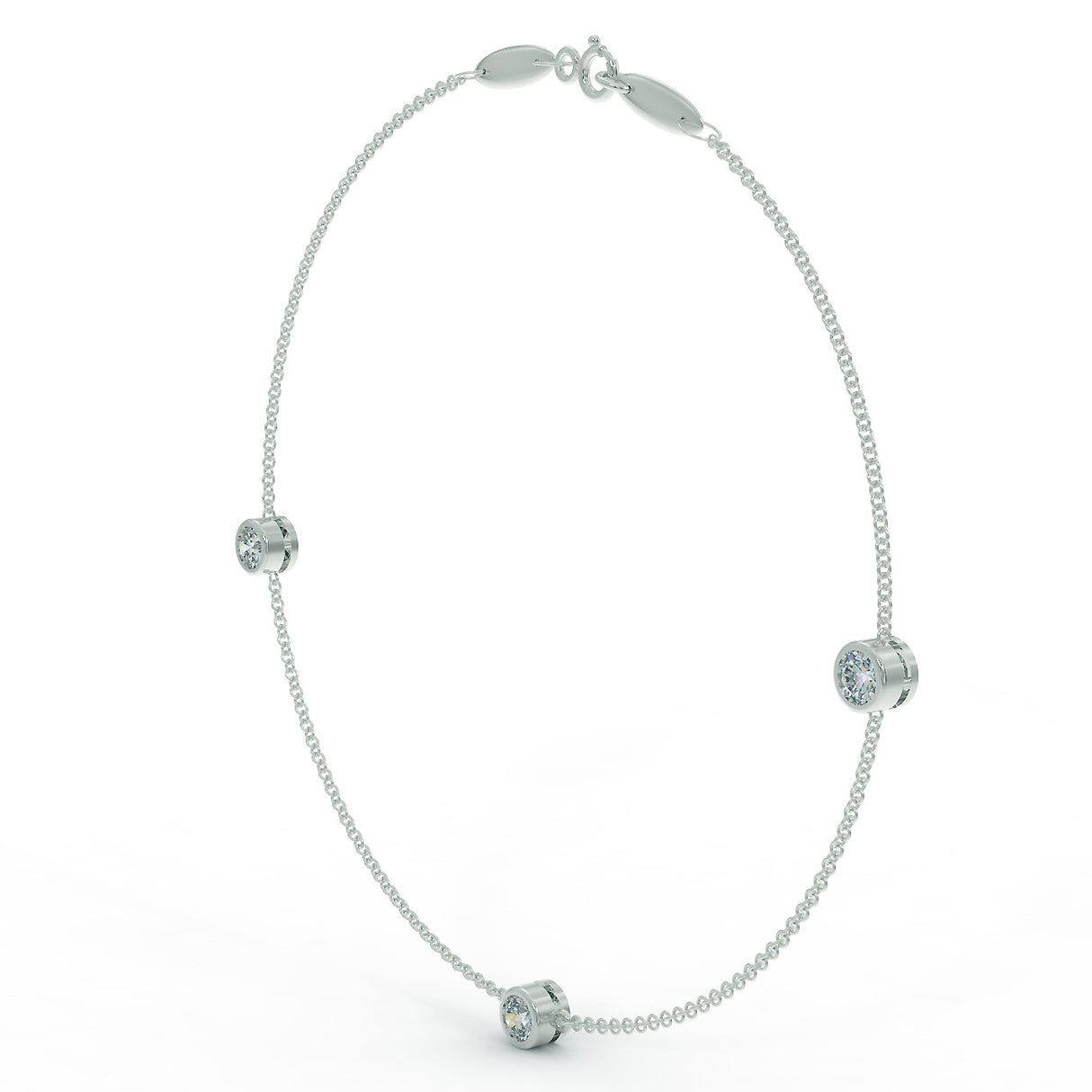 White gold bracelet with 0.90 ctw diamonds