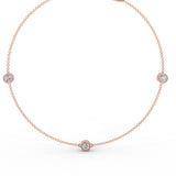 Rose gold bracelet with 0.90 ctw diamonds