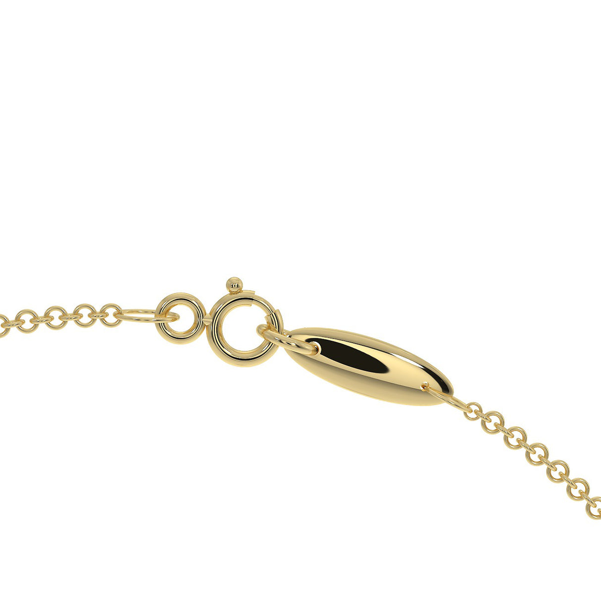 Yellow gold infinity bracelet