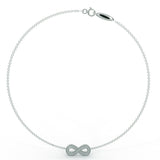 White gold infinity bracelet
