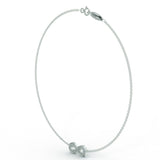White gold infinity bracelet