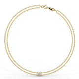 Gold bracelet with a 0.20 ct diamond