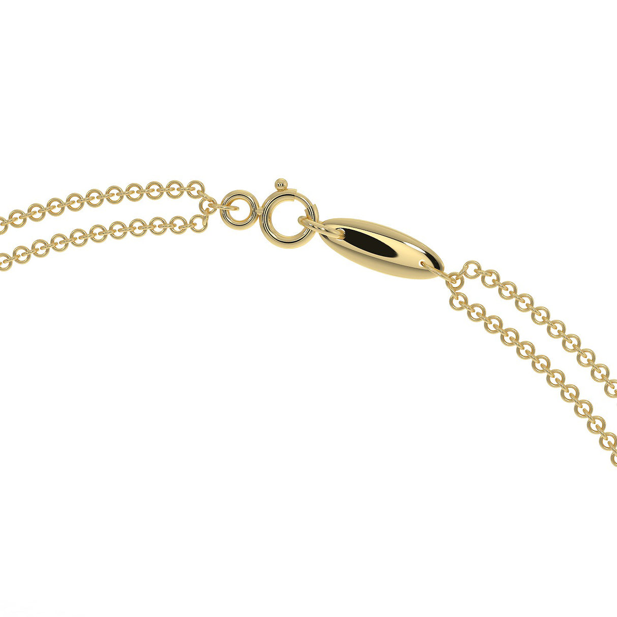 Gold bracelet with a 0.20 ct diamond