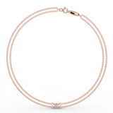 Rose gold bracelet with a 0.20 ct diamond