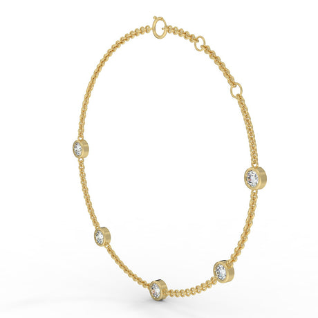 Gold bracelet with 0.75 ctw diamonds