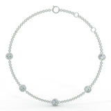 White gold bracelet with 0.75 ctw diamonds
