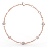 Rose gold bracelet with 0.75 ctw diamonds