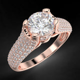 Radiant Glow - 1.51 ctw diamond engagement ring.
