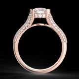 Radiant Glow - 1.51 ctw diamond engagement ring.