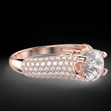 Radiant Glow - 1.51 ctw diamond engagement ring.