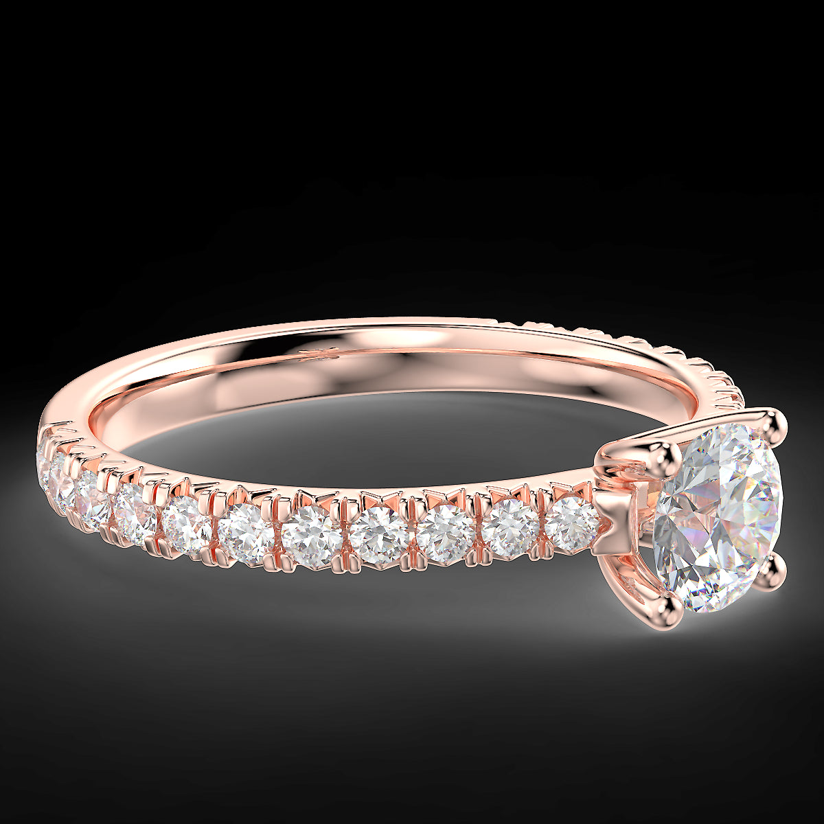 Rosé Allure - 0.85 ct diamond ring