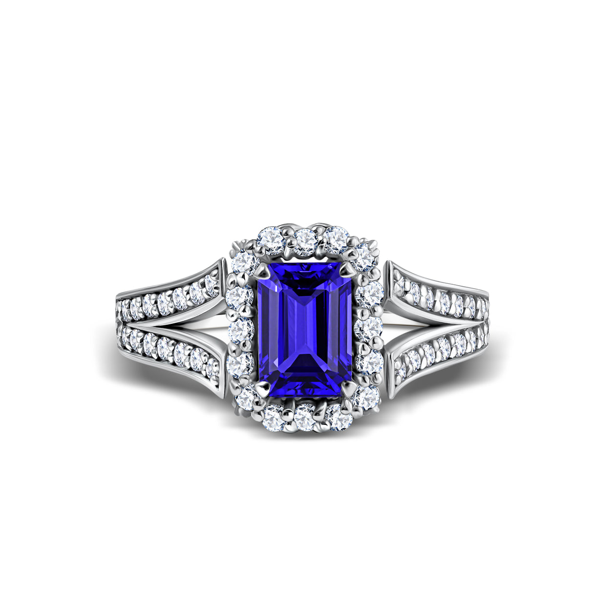 Blue Star - Tanzanite and Diamond Ring