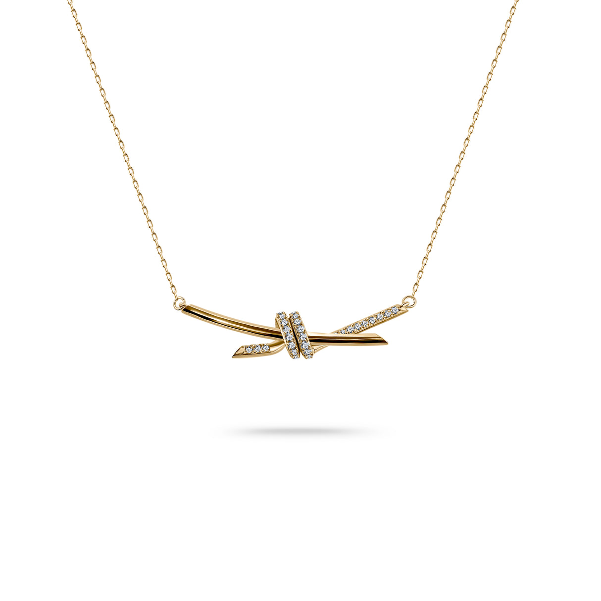 Golden Knot pendant with chain