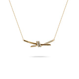 Golden Knot pendant with chain