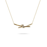 Golden Knot pendant with chain
