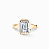 Minimalist z Diamentem Emerald Cut  – Sygnet Damski
