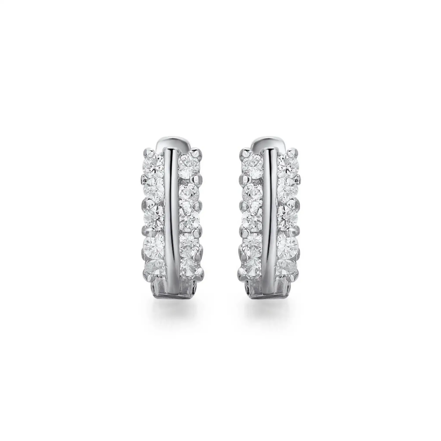 Kolczyki z białego złota z diamentami 0,40ct