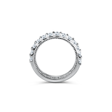 Grace in Detail - Milligriffin and Diamond Wedding Rings in White Gold