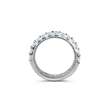 Grace in Detail - Milligriffin and Diamond Wedding Rings in White Gold