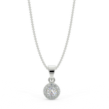 White gold pendant with 0.15 ctw diamonds
