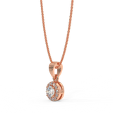 Rose gold pendant with 0.15 ctw diamonds