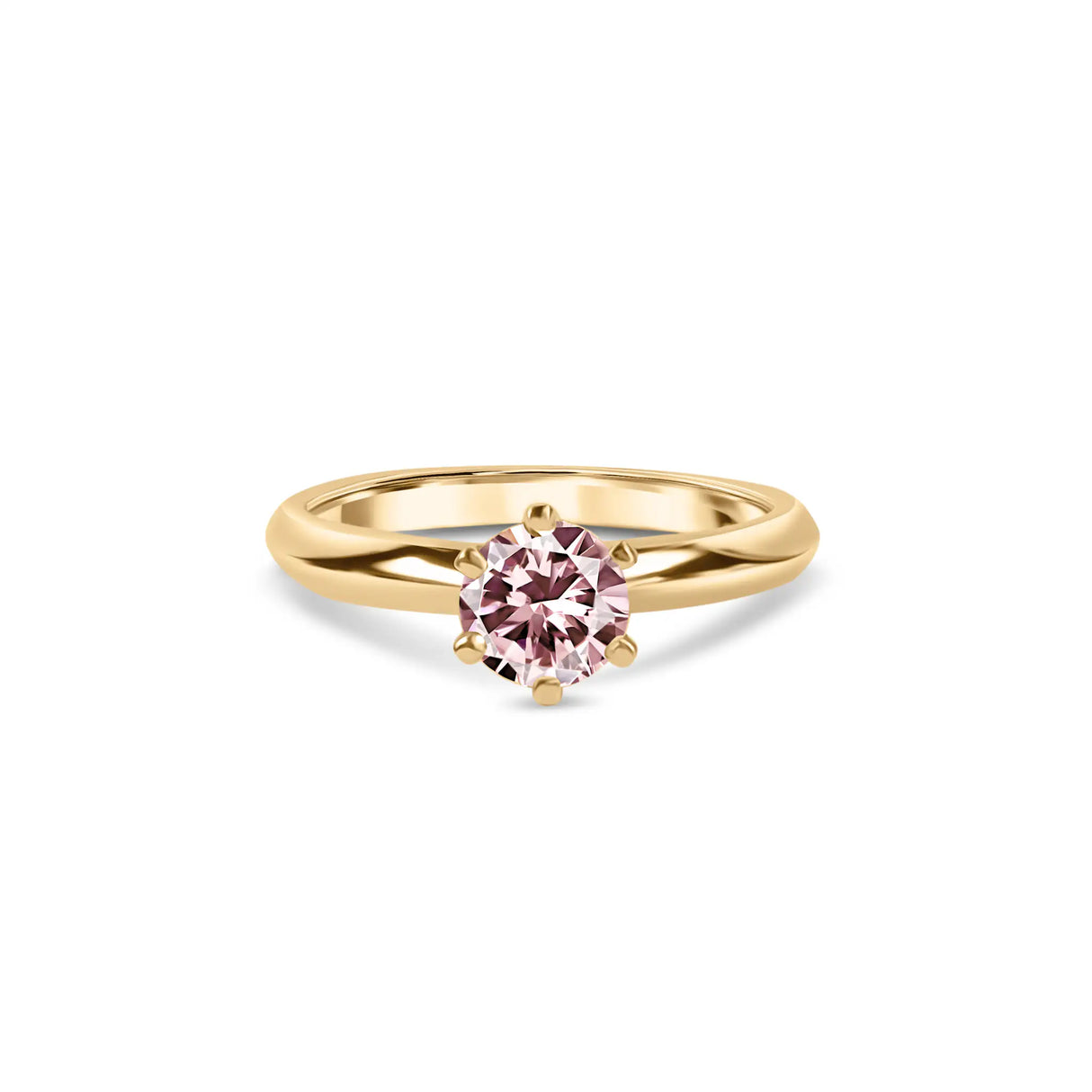 Pierścionek z różowym diamentem 0,60 ct Lab Grown