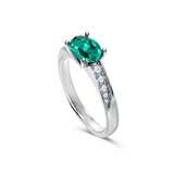 Verde Lumière - Emerald Engagement Ring