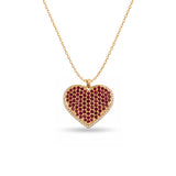 Ruby Heart - zawieszka z rubinami i diamentami