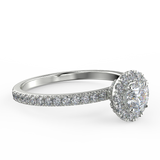 Aurora Glow - white gold ring with 0.73 ctw diamonds