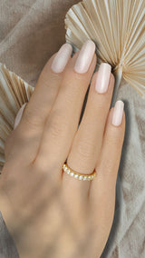 Grace in Detail - Milligriffin and Diamond Wedding Rings in White Gold