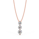 Zawieszka Trio z różowego złota z diamentami 0,35 ctw