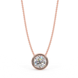 Zawieszka w różowym złocie z diamentem 0,40ct
