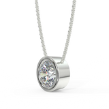Zawieszka z białego złota z diamentem 0,40ct