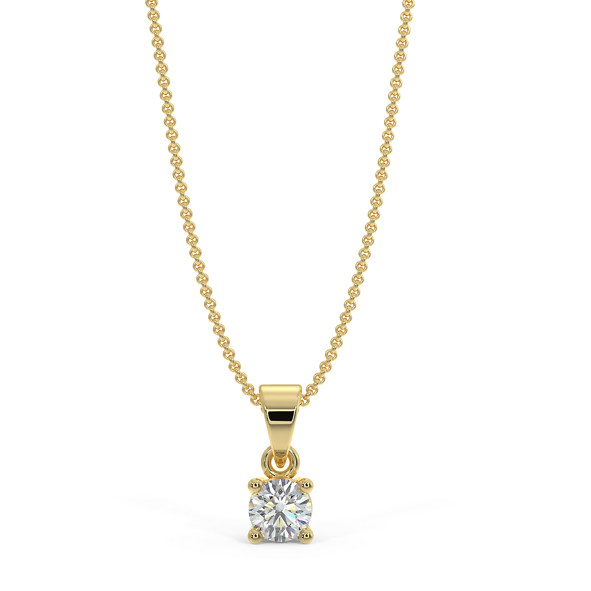 Klasyczna zawieszka z diamentem 0,30ct