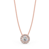 Zawieszka z różowego z diamentami