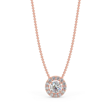 Zawieszka z różowego z diamentami