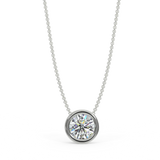 Zawieszka z białego złota z diamentem 0,40ct