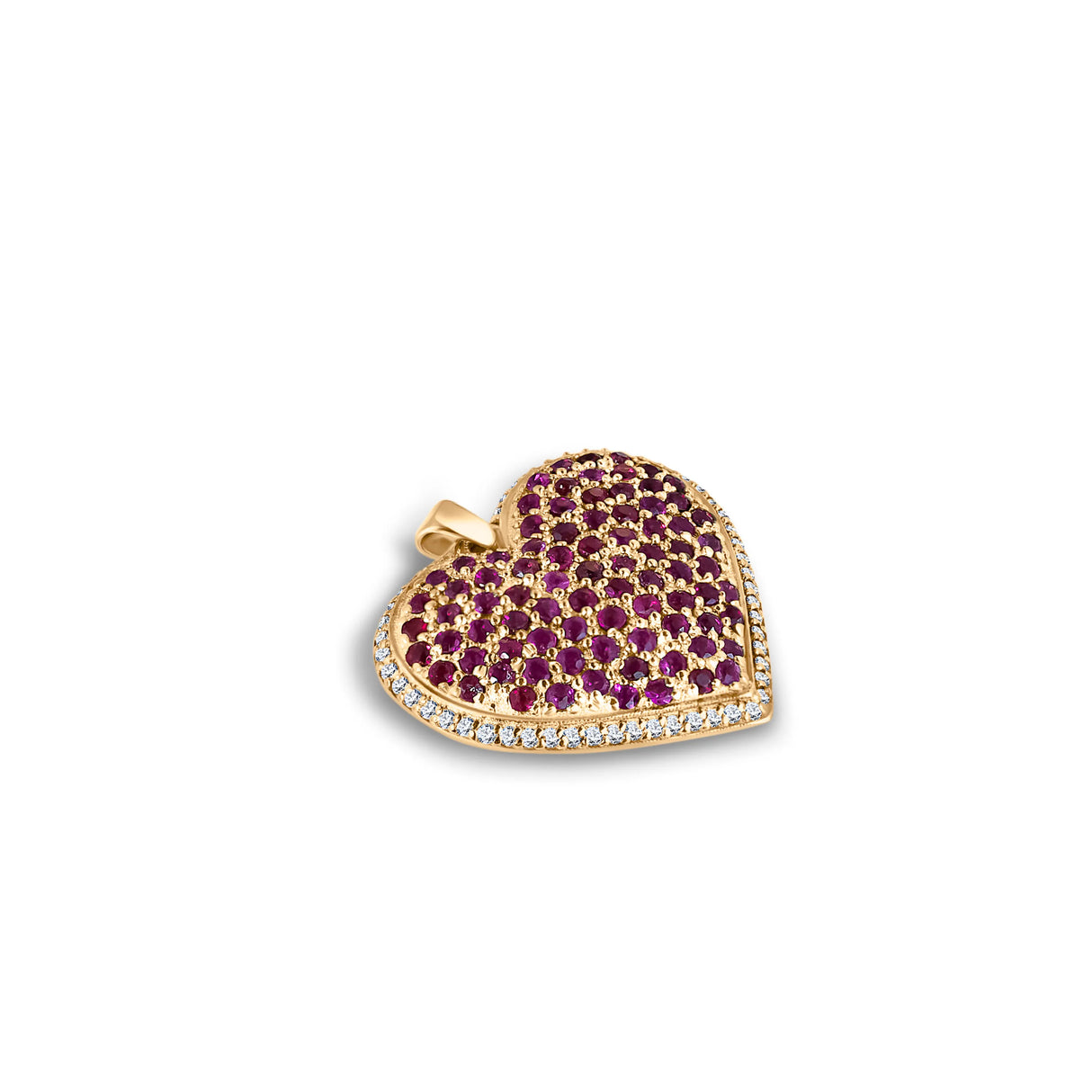 Ruby Heart - zawieszka z rubinami i diamentami