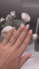 Timeless love - luxurious wedding ring with diamonds